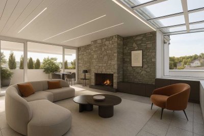 Penthouse im Nerotal mit Blick über Wiesbaden