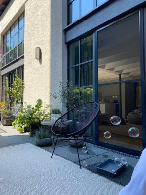 Stilvolle Maisonette in denkmalgeschützter Tuchfabrik – mit traumhafter Terrasse!