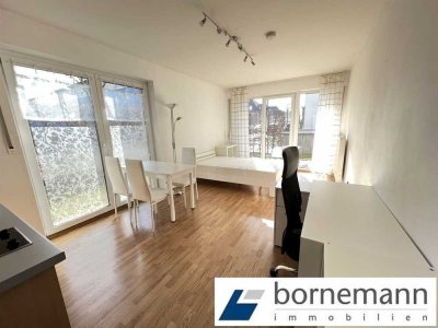 Erlangen-City! Möbliertes 1-Zi.-Studentenapartment mit Südterrasse!