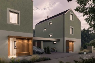 GRÄFELFING - Exklusiver Neubau: Villenensemble in idyllischer Anliegerstrasse | 2 von 4 verfügbar, B