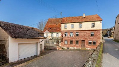 Ehemaliges Mühlenanwesen mit großer Wiese, perfekt für Pferdehaltung in Wenkheim