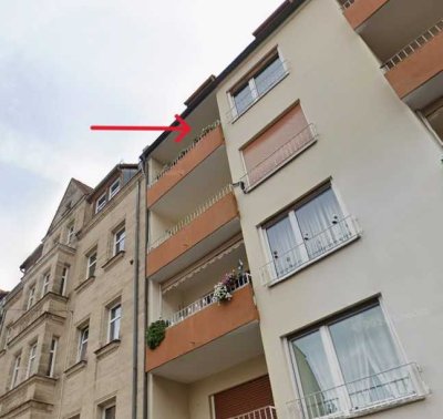 3-Zimmer-Wohnung mit Balkon, Kaminanschluss, Laubengang & Garage + Stellplatz – sofort bezugsfrei