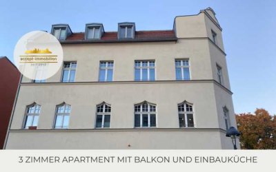 ** Schönes 3 Zimmer Apartment mit Balkon im historischen Weberviertel**