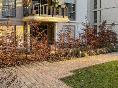Sofort bezugsfreie 4-Zimmer-Terrassenwohnung mit Garten und Wasserblick