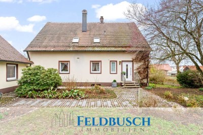 Idylle pur – Familienfreundliches Haus mit viel Platz und Gartenparadies in Leutenbach bei Deining