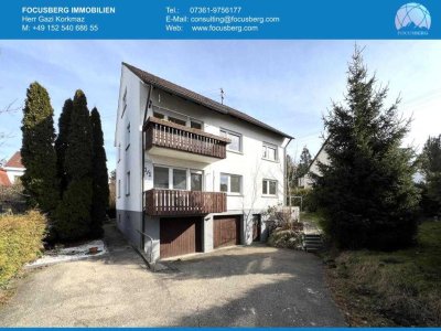 PLATZ, POTENZIAL, PERSPEKTIVE: 3-FAMILIENHAUS IN AALEN MIT ENTWICKLUNGSCHANCE & ERTRAG!