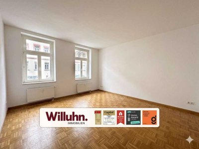 Leipzig-Gohlis | Balkon | Aufzug | Mosaik-Parkett | Einbauküche