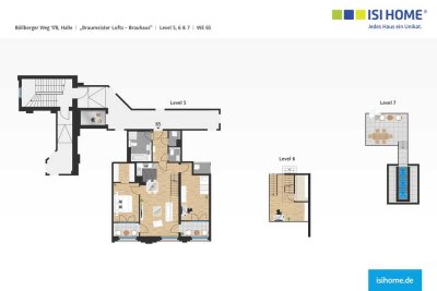 Maisonettewohnung mit Dachterrasse & Küche -WE65