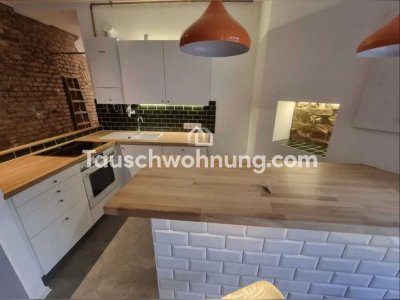 Tauschwohnung: 2 Zimmer Loft mit Garten in P Berg gegen Dachterasse