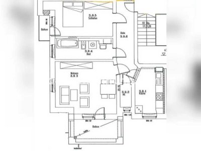 Tauschwohnung: 2-Zimmer Albaucharme mit 2 Balkonen