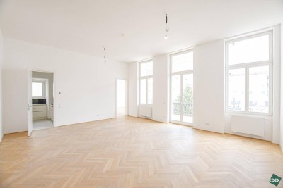 Traumhafte 4-Zimmer Altbauwohnung mit Balkon beim Rochusmarkt
