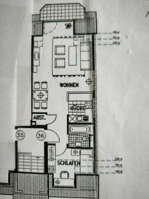 Freundliche 2-Zimmer-Wohnung mit Balkon in Ratingen