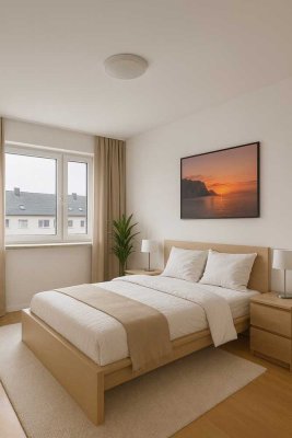 Lichtdurchflutete 2 Zi. Wohnung mit Süd-Balkon, Küche, gr Keller und viel Potenzial