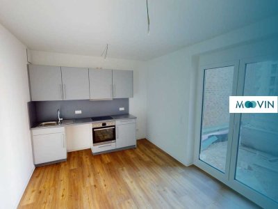 Lichtdurchflutete 3-Zimmer-Neubauwohnung mit Terrasse und EBK im Wohnquartier FIELD 4