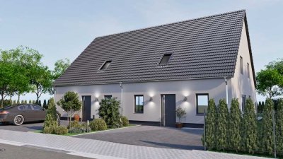 Neubau Doppelhaushälfte, Ideal für die junge Familie, inkl. Bodenplatte, FBH, A+, PV, Lüftung