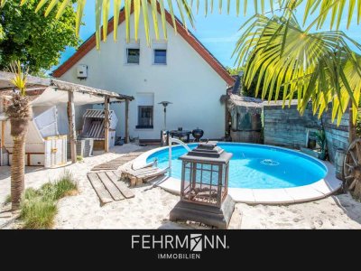 Sanierte Doppelhaushälfte mit Pool-Oase und Wellnessbereich in Gronau