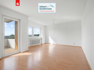 sonnige 2-Zimmer-Wohnung 
mit See- und Stadtsicht und Lift