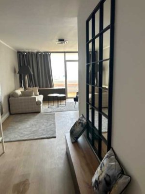 Möbliertes Apartment mit lux. Innenausstattung, Balkon, Rheinblick und EBK in Köln Rodenkirchen