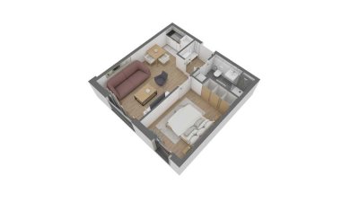 Attraktive 2 Zimmer-Wohnung im 2. OG
