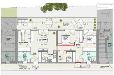 CITYWOHNUNG 4 Zimmer 102,69m² mit 39m² Balkon - Bahnhofstraße/St. Veit an der Glan