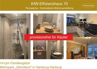 Seltene Gelegenheit in Harburg – modernes KfW-70-Reihenhaus (BJ 2016) mit 141 m² | provisionsfrei
