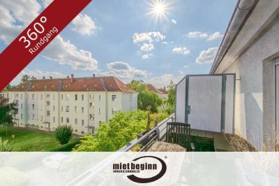BEZUGSFREI – GEMÜTLICHE MAISONETTE – DACHTERRASSE – DUSCHBAD MIT FENSTER – TG-PARKER