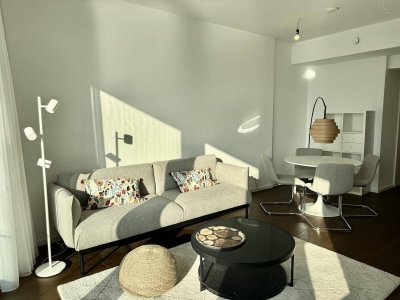42. Etage: Möbliert - Gym, Pool und Wellnes: Den schönsten Ausblick mit Sonneuntergang auf Kahlenberg