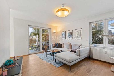 Solide Kapitalanlage: Vermietete 4-Zimmer-Wohnung mit Terrasse, Souterrain und Stellplätzen