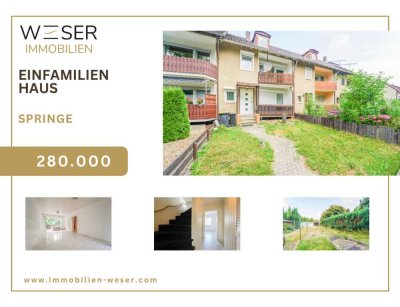 Schickes Reihenmittelhaus im Zentrum von Springe – familienfreundlich & mit Garten vorne und hinten!