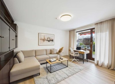 Voll möblierte, frisch renovierte Wohnung in 2. Seereihe - mit Garten und Garage