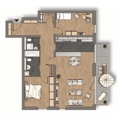 Großzügige 3-Zimmer-Wohnung mit Balkon in der Gartenstadt Reizenstein