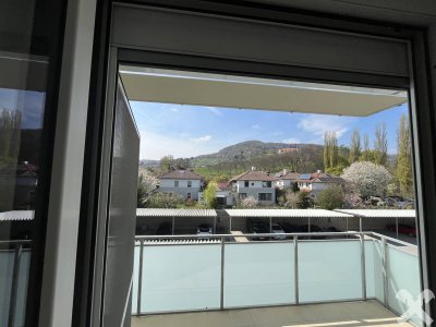 2-Zi-Mietwohnung mit Balkon, Tiefgaragenplatz und Blick auf Schloss St. Martin b. Graz