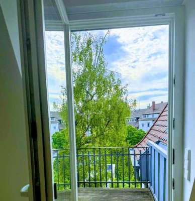 Stilvoll wohnen im Musikerviertel: 3-Zi.-Whg. mit Balkon in Jugendstilvilla