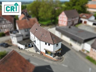 Wohnen mit Perspektive: 115 m² Wohnfläche plus zwei Gewerbeeinheiten in Kirchhain-Langenstein