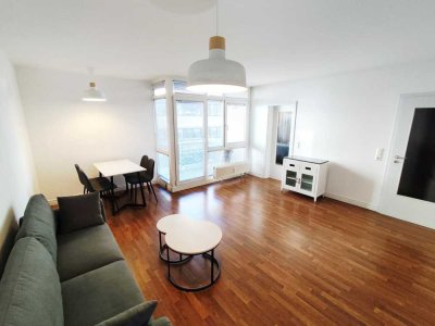 Möblierte 2-Zimmer-Wohnung mit 2 Balkonen – nahe Hbf & Skyline Plaza (Frankfurt Innenstadt)