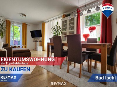 Schöne Vorsorgewohnung in Bad Ischl: Vermietete 2-Zimmerwohnung mit Balkonterrasse &amp; Carport