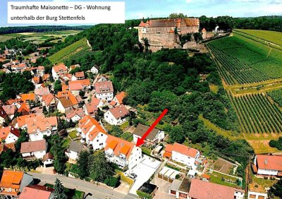 Von Privat: Wohnen unterhalb d. Burg Stettenfels - Helle Maisonette-Wohnung mit traumhafter Aussicht
