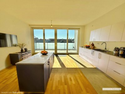 LUXURIÖSE DAGESCHOSS-MAISONETTE! Traumhafter Stadtblick - Erstbezug!