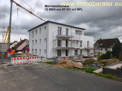 Erstbezug / 2-Zi-Whg. mit 70,5 m² WFL / KfW-40 -QNG zertifiziert / nachhaltig gebaut-energieeffizien