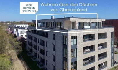 Exklusives Penthouse mit 60m2 Dachterrasse und großer Lichtkuppel.