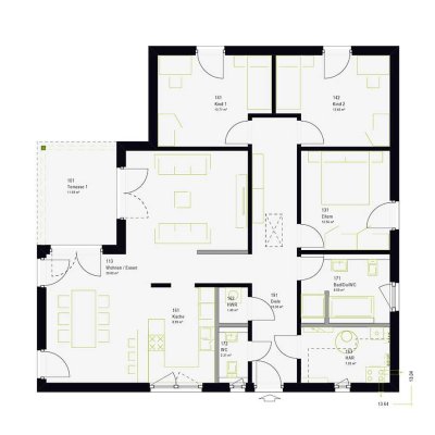 Moderner Bungalow mit Grundstücksservice