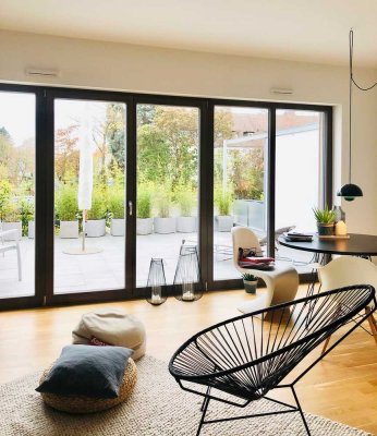 Tolle 2-Zimmerwohnung m.Poggenpohl Design-Einbauküche und großer Süd-Terrasse