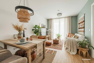 Wohngefühl Simmering. Attraktive 3-Zimmer-Loggiawohnung im Erstbezug. PROVISIONSFREI