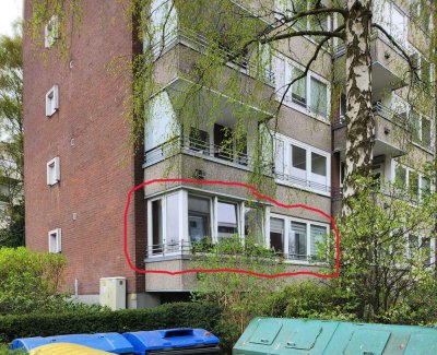 Suche Nachmieter für eine 3-Zimmer-Wohnung mit Balkon(Wintergarten) und Einbauküche in Lübeck