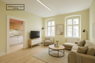 ++H7++ 2-Zimmer Altbau (sanierungsbedürftig) – Ihre Chance mit großem Potenzial!