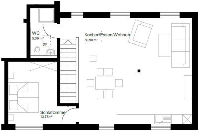 Großzügige 2-Zimmer-Wohnung/Bürofläche mit EBK in 86753 Möttingen