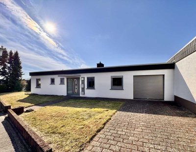 KL-Morlautern:
Bungalow mit großer Garage auf Eigentumsgrundstück! Wohnen auf einer Ebene!