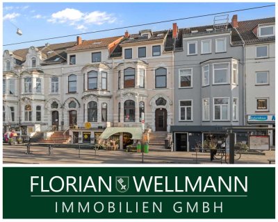 Bremen-Schwachhausen | Kernsanierte 3-Zimmer-Erdgeschosswohnung in einem Altbremer-Haus mitten im Wa