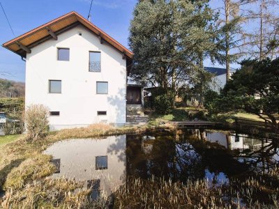 Am Gründberghof! Gepflegtes EFH mit Schwimmteich in Ruhelage, Linzblick, 142 m² WNFL + Keller/Doppelgarage! Straßenbahnnähe!