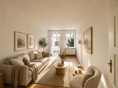 Bezugsfrei! Tolle 2-Zimmer Wohnung Mit Balkon zum Garten in Süd-West Ausrichtung!